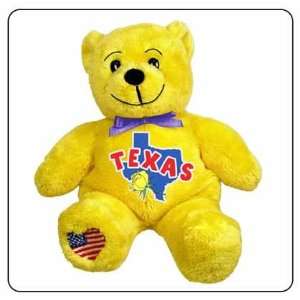    Texas Symbolz Plush Yellow Bear Stuffed Animal Toys & Games