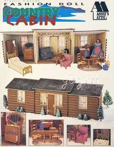 Country Cabin, Annies pc patterns fit Barbie dolls  