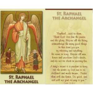  Saint/St. Raphael the Archangel Holy Prayer Card 