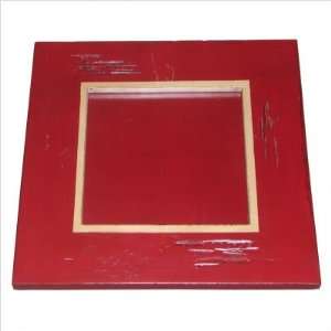   Square Picture Frame in Bali Red and Antique White