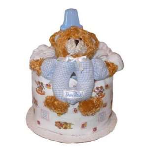   Babies 1183101 Boy 1 Tier Lovable Bear Diaper Cake Toys & Games