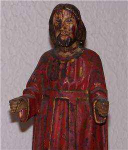   Carved Wooden Religious Statue   Early 19th Century Ecuador  