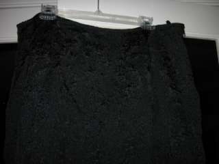 NWT $348 Eileen Fisher Black A Line Jacquard Skirt XL  