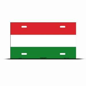 Hungary Flag License Plate Wall Sign Tag