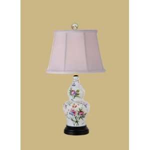  FAMILLE ROSE PORCELAIN DOUBLE GOURD LAMP