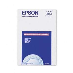  Epson® Semi Gloss Premium Photo Paper, 13 x 19, 20 Sheets 
