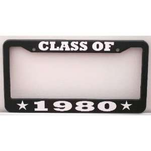  CLASS OF 1980 License Plate Frame Automotive