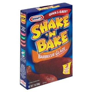 Shake N Bake Seasoned Coating Mix, BBQ Glaze, 7 Ounce Boxes (Pack of 