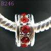 Red Wheel Euro Spacer Beads For Bracelet&Charm B246  