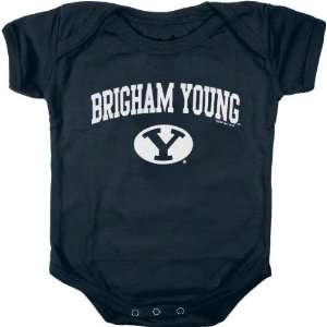  BYU Cougars Newborn/Infant Navy Big Fan Creeper Sports 