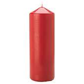 Tesco unfragranced pillar candle red 200 x 70