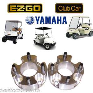 Golf Cart 3 Wheel Spacers (2) EZGO, Club Car, Yamaha  