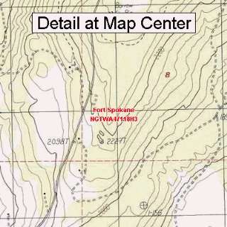   Map   Fort Spokane, Washington (Folded/Waterproof)