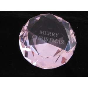   Shaped Paperweight 4 Inches Engrave With Merry Christmas (100 MM