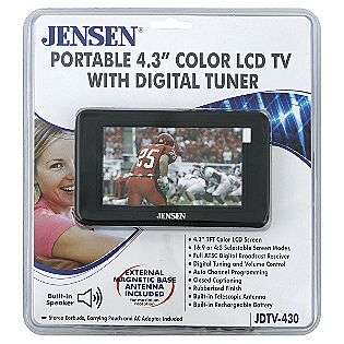 LCD TV, TFT Color, Portable, 4.3 Inch, 1 TV  Jensen® Computers 
