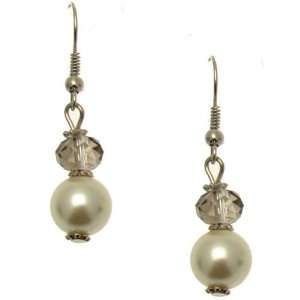   Jewellery   Crystal Bead & Faux Pearl   Classic Drop Earrings Jewelry
