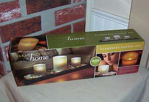   PEYTON HOME FLAMELESS CANDLE SET   SIMPLY BLOW CANDLES ON / OFF  