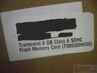   TS8GSDHC6E 8 GB SDHC Class 6 Flash Memory Card R $20.99  