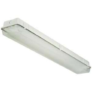  White Finish 48 Wide Industrial Strip Ceiling Light