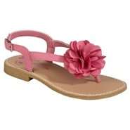 Expressions Girls Chrysanthemum Flower Thong Sandal   Pink at  