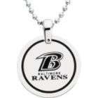 NFL Baltimore Ravens Logo Circle Pendant with Chain