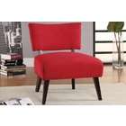 Cyber Furnishing Red Microfiber Accent Chair