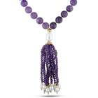 amour 48 3mm 10mm faceted amethyst bead endless necklace fw