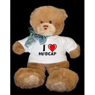 SHOPZEUS Plush Brown Teddy Bear (Dean) with I Love Hubcap T shirt at 