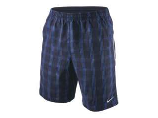  Nike N.E.T. Plaid Woven Mens Tennis Shorts