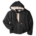 Dickies TJ350RBKMED Rinsed Black Duck Sherpa Lined Hooded Jacket 