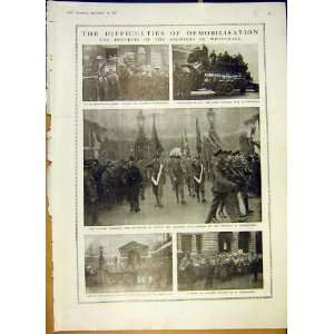  Soldiers Protest Whitehall Kaiser German War Print 1919 