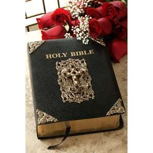   Cross Bible with Ruby Crystals (NAB Catholic) 