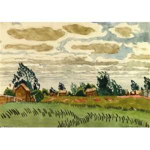     Charles Burchfield   24 x 16 inches   June Clouds