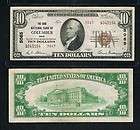 1929 ten dollars bank of columbus national currency brown series