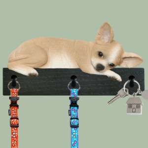 Fawn Chihuahua Dog Leash and Kitchen Holder Gift  
