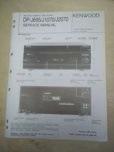 Kenwood Service Manual~DP J695/J1070/J2070 CD Compact Disc Player 