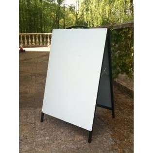 FixtureDisplays A Frame Metal Board White Dry and Wet Erase Sidewalk 