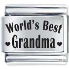 Pugster Family Worlds Best Grandma Laser Italian Charm Bracelets