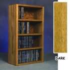Wood Shed Solid Oak CD Floor Shelf or Wall Mount Cabinet   4 Shelf 