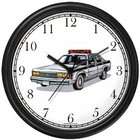 WatchBuddy Police Car 2 Wall Clock by WatchBuddy Timepieces (Black 