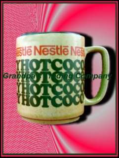 Nestle Hot Rich n Creamy Cocoa Advertising Mug Vintage  