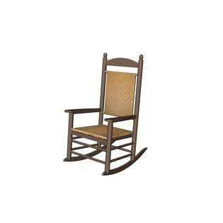   Kennedy Outdoor Rocking Chair   Chocolate Brown w/ Tigerwood Weave