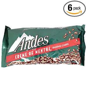 Andes Crème De Menthe Baking Chips, 10 Ounce Bags (Pack of 6)