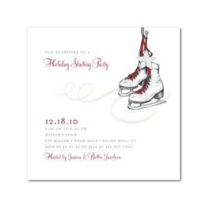  Holiday Party Invitations   Skating Star By Lisa Levy 