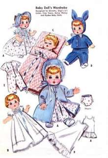 OLD 15 17 DY DEE BABY DOLL CLOTHES PATTERN 2183  