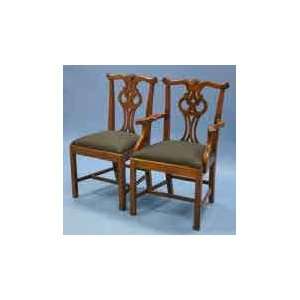  Set of 8 Chippendale Oak Dining Chairs Furniture & Decor