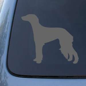 SALUKI SILHOUETTE   Dog   Vinyl Car Decal Sticker #1554  Vinyl Color 