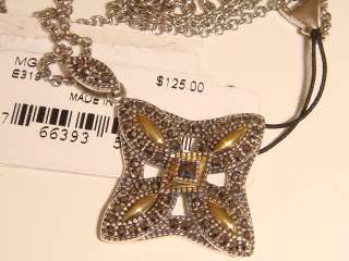 New Jj Judith Jack Marcasite Gold Flair Necklace $125  