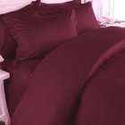   Egyptian Cotton SOLID Burgundy Queen Duvet Cover with Fitted Sheet