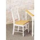   Napoleon Style Dining Chairs, Natural and White Finish, Set of 2